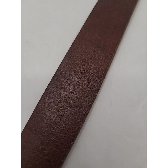Cole Haan Womens Brown Leather Belt Size Large Made in USA Minimalist Preppy - Picture 4 of 8